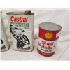 Image 2 : 4 FULL OIL TINS, CASTROL & SHELL