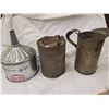 Image 1 : OIL RELATED CANS AND COOP FUNNEL