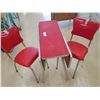 Image 1 : CHROME TABLE & 2 CHAIRS