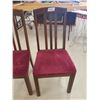 Image 3 : 2 BURGUNDY CHAIRS