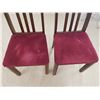 Image 4 : 2 BURGUNDY CHAIRS