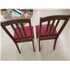 Image 5 : 2 BURGUNDY CHAIRS