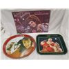 Image 1 : 2 COCA-COLA TRAYS AND PAPER AD