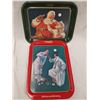 Image 1 : 2 COCA-COLA TRAYS 14" AND 13"