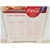 Image 3 : LARGE WOODEN COCA-COLA CALENDAR 24 X 36"