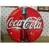Image 1 : COKE PLASTIC SIGN, 19" DIAMETER
