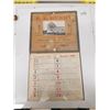 Image 1 : E.E. HURRY SHELLBROOK, SK 1928/29 CALENDAR 17 X 10"