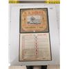 Image 2 : E.E. HURRY SHELLBROOK, SK 1930/31 CALENDAR 17 X 10"