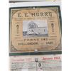 Image 3 : E.E. HURRY SHELLBROOK, SK 1931/32 CALENDAR 17 X 10"