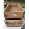 Image 1 : 2 WOODEN CRATES