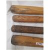 Image 6 : 4 WOODEN BATS LOT #1
