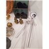 Image 2 : VARIOUS METAL ITEMS AND STAINED GLASS BOX