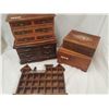 Image 1 : 2 JEWELLERY BOXES AND 2 TRINKET BOXES