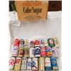 Image 1 : BEER CAN POP LOT WITH SUGAR BOX