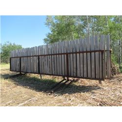 5- 30' Metal Self Standing  Wind Break 5 Bar Panel w Boards (One Money for All)