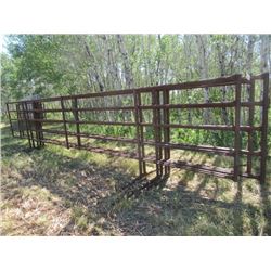 5- 30' Self Standing Wind Break 5 Bar Panels 3 No Boards 2 With Boards (One Money for All)