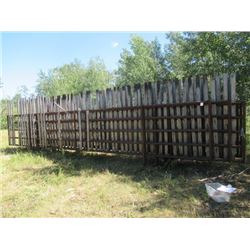 6-30' Metal Self Standing Wind Break 5 Bar Panels w Boards (One Money for All)