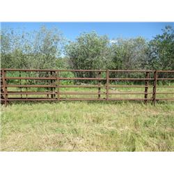 2- 30' Metal 5 Bar Self Standing w 12' Swing Gate (One Money for All)