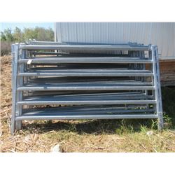 16- Lakeland Galvanized 10' 6 Bar Corral Panels (One Money for All)