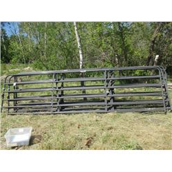 4-Behlen Metal 16' 6 Bar Gates w Hinges & Chain Locks (One Money for All)