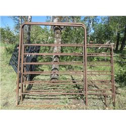 2- Metal 8' 6 Bar Panels w Walk Through Gates (One Money for All)