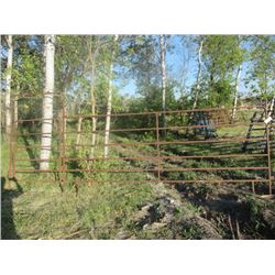 Metal 16' 6 Bar Framed Gate