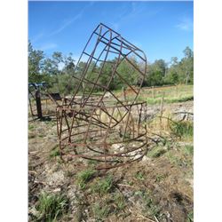 2 Metal Rd Bale Feeders