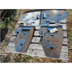 4 Ford Front Mount Suitcase Tractor Weights