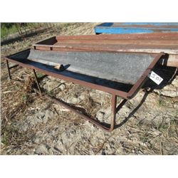 Metal Framed 10' Poly Bunk Feeder