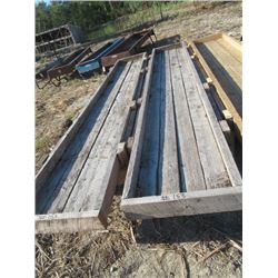3- 14' Wood Bunk Feeders (One Money for All)