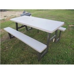 Lifetime Folding Poly Picnic Table