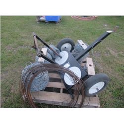 7 L Livestok Quad Wire Unroller Trailer, Barbed Wire (approx 4 Rolls) (One money for All)