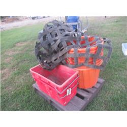6 Poly Tubs, Truck Cargo Net, 5 Fishing Tubs (One money for All)