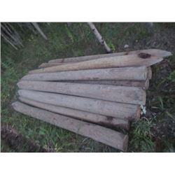 17- 8' Treated Sharpened  Fence Posts (One money for All)