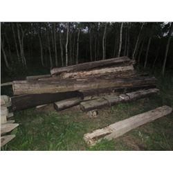 26 Railway Ties, 8' to 14'  Plus 5 Cross Posts (One money for All)