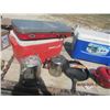 Image 3 : 2 Cast Frying Pans, Cast Pot, 2 Coolers, Propane Cooker & 2 Kettles