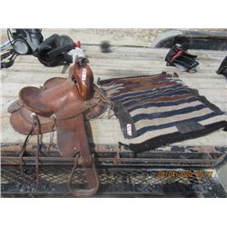 Western Saddle & Blanket