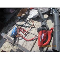 Elec Yard Blower/Vac, Buck Saw, & Pruners