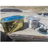 Image 1 : Brass Style Boiler, Hot Pot Camping Pot w Spiggot,  Cow Boot Scraper