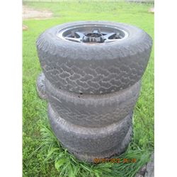 4 LT 275/70R 18 w Rims (Fit Dodge 1/2 Ton) Used Tires