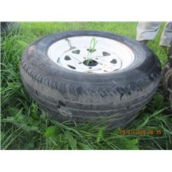 2 Trailer Tires & Rims ST 205 75 15