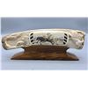 Image 1 : Scrimshaw and Carved Fossilized Ivory Artwork Statue