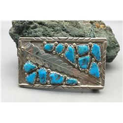 Wayne Cheama Zuni Belt Buckle