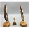 Image 7 : Three Scrimshaw Fossilized Ivory Pieces