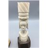 Image 3 : Two Fossilized Ivory Statues/Carvings