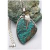 Image 1 : Large Turquoise Pendant