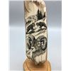 Image 2 : Three Scrimshaw Fossilized Ivory Pieces