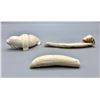Image 12 : Three Fossilized Ivory Carvings