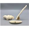 Image 6 : Three Fossilized Ivory Carvings