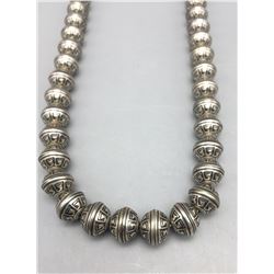 Stamped Navajo Pearls Necklace
